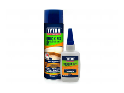 Tytan Professional клей двухкомпонентный цианакрилатный для МДФ прозрачный 400 мл/100 г в Челябинске